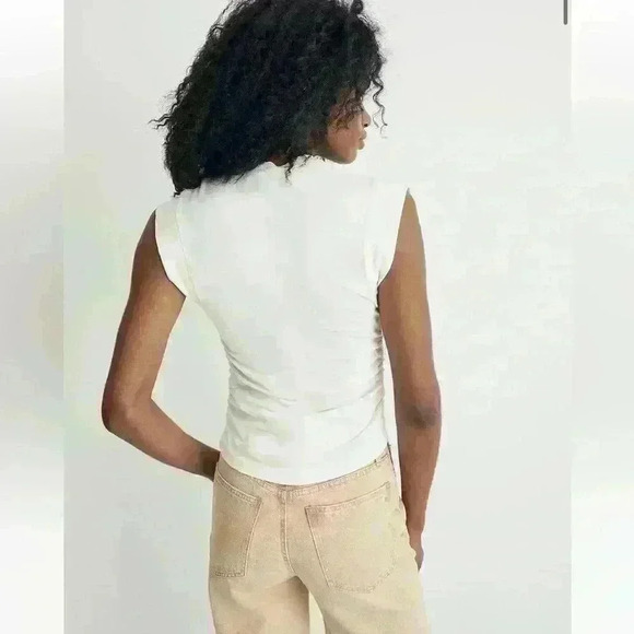 Madewell Side-Cinch Muscle Tee in Lighthouse Size Small - Picture 2 of 8